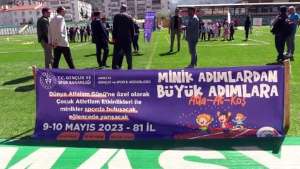 AMASYA - Çocuklar için spor şenliği düzenlendi