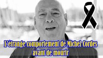 Michel Cordes : le seul témoin à avoir révélé l'étrange comportement de l'acteur avant sa m.ort