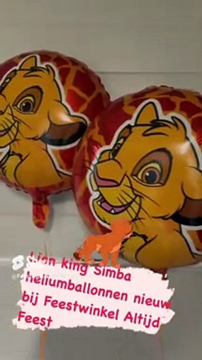 The Lion King Simba heliumballonnen nieuw bij Feestwinkel Altijd Feest