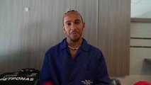 Lewis Hamilton sends a video message to Madge Loake on her 100th birthday