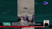 Mga pasaherong dumating sa NAIA Terminal 3, inireklamo ang napakahabang pila sa immigration area | SONA