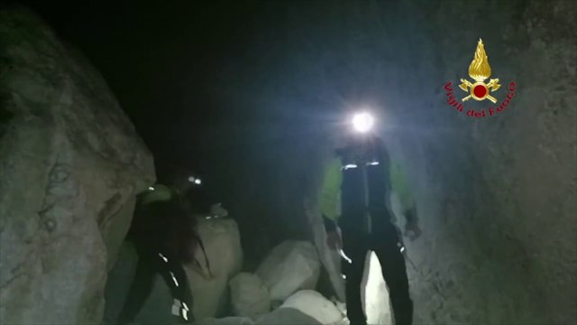 Due turisti tedeschi si perdono nel nuorese, immagini salvataggio