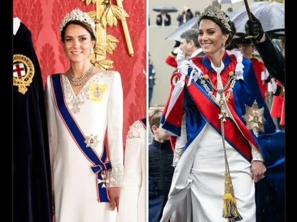 L'incredibile abito dell'incoronazione della principessa Kate finalmente mostrato e un nuovo dettagl