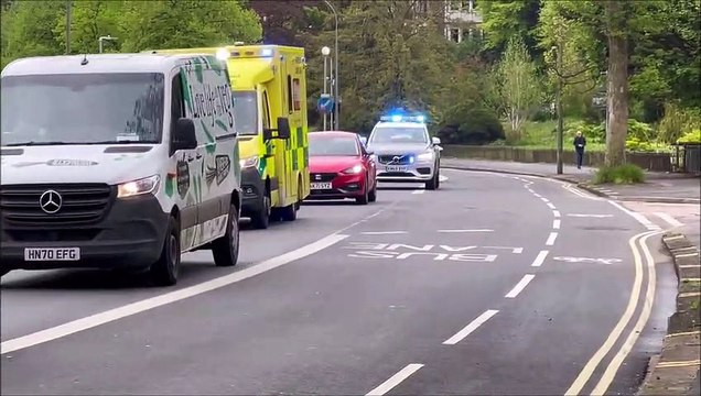 Boy in collision with lorry in Sussex; 14 police cars join huge emergency response