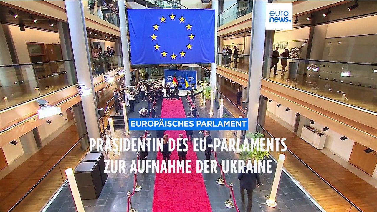EU-Parlamentspräsidentin Metsola: 'Schritt für Schritt' in Richtung Aufnahme der Ukraine