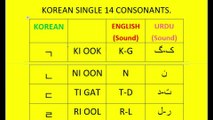 Korean language class-1 | How to write Korean Alphabet | 14 consonants | Korean 14 single consonant