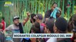 Migrantes colapsan módulo del INM en Tapachula, Chiapas