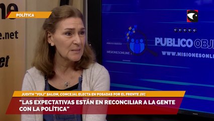"Las expectativas están en reconciliar a la gente con la política"