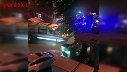 İstanbul'da korku dolu anlar! Otomobili mahallelinin üzerine sürdüler
