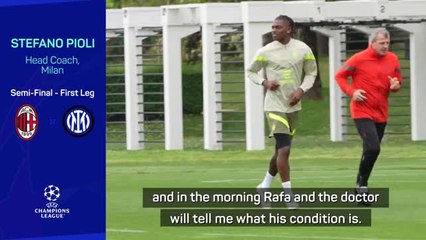 Download Video: Pioli gives injury update on Leao ahead of UCL semi-final