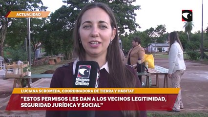 Entrega de permisos de ocupación de terreno a vecinos del barrio San Lucas “Estos permisos les dan a los vecinos legitimidad, seguridad jurídica y social”, indicó Luciana Scromeda