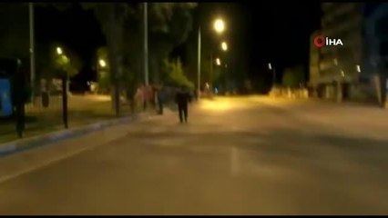 Siyasi partilerin bayraklarını söken iki şahıs yakalandı