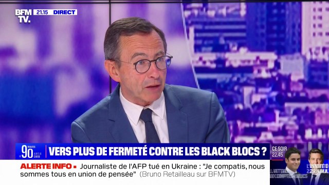 Loi anti-casseurs: Les Black Blocs viennent pour tuer du flic estime Bruno Retailleau (LR)