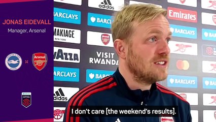 Arsenal manager 'doesn't care' about crucial title race result