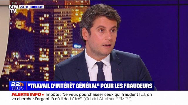 Gabriel Attal souhaite pouvoir mobiliser le fichier des passagers de compagnies aériennes pour pouvoir vérifier le temps [qu'un contribuable sur lequel il y a un doute] passe sur le territoire national