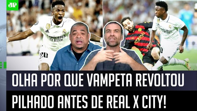 VOCÊ TÁ DE SACANAGEM, cara! O Vinicius Júnior hoje... Vampeta REVOLTA Pilhado sobre Real x City!