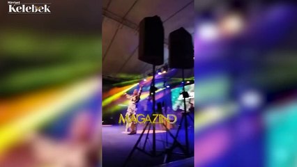 Kibariye sahneden düştü, hastanelik oldu