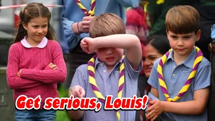 Princess Charlotte keeps Prince Louis serious at The Big Help Out