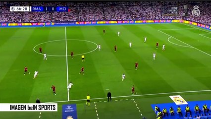 La imagen de Real Madrid TV y BeIn Sports que demuestra la ilegalidad del gol de Manchester City