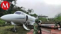 Autoridades Federales aseguran avioneta con presunta cocaína en Chiapas