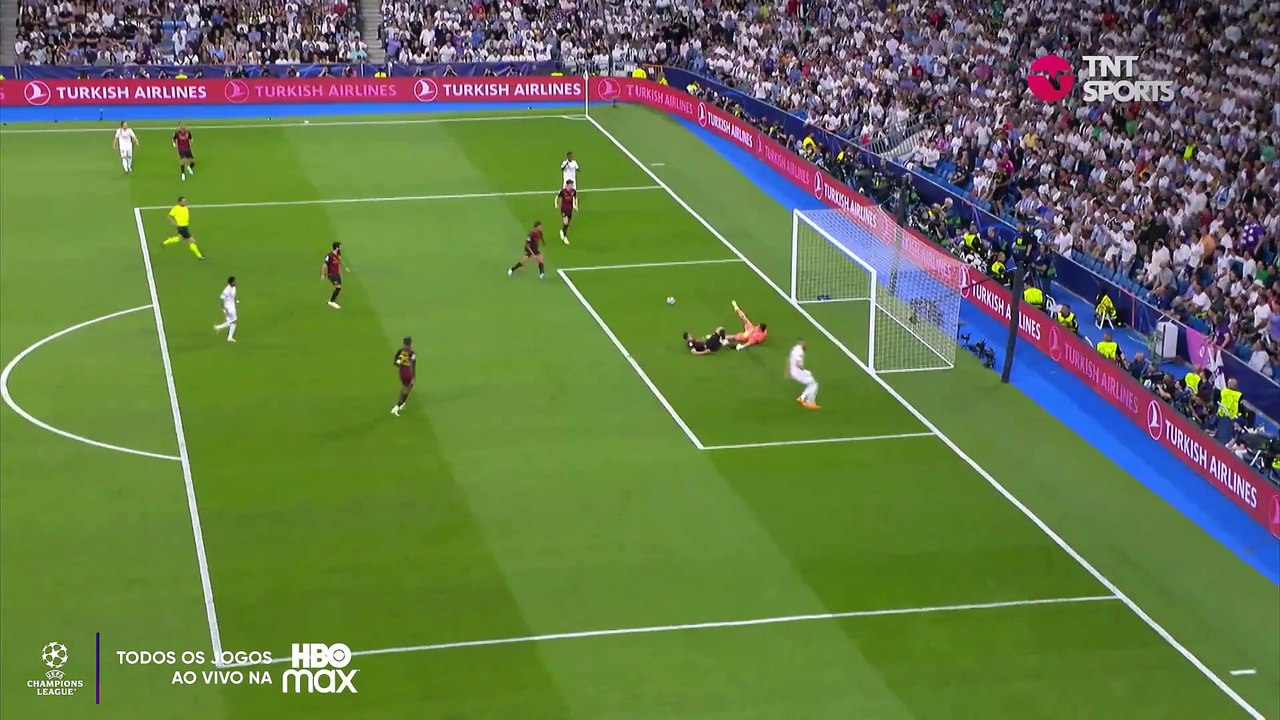 Jogão entre Real Madrid e Manchester City, 1 a 1 no placar, golaços do Vini Jr. e do De Bruyne