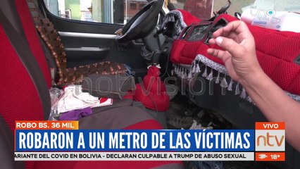 Robaron Bs. 36 mil de un vehículo