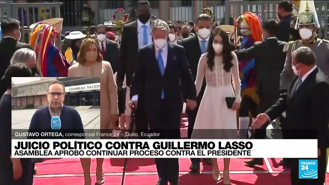 Informe desde Quito: Asamblea ecuatoriana aprobó juicio político contra Guillermo Lasso