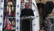 L'abbé Xavier Beauvais. Sainte Jeanne d'Arc Sauvez la France. Paris/France - 07 Mai 2023