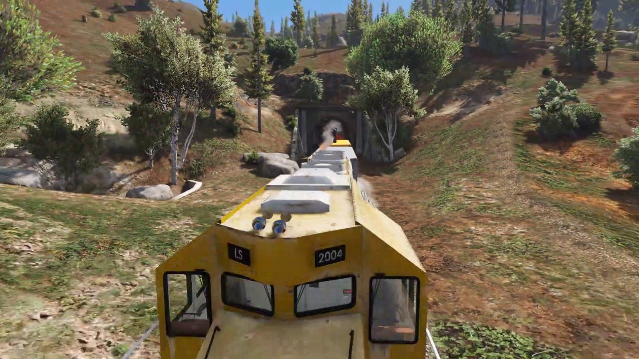 I Stopped The Train In GTA 5!