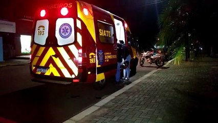 Motociclista fica ferido em acidente de trânsito no Brasília