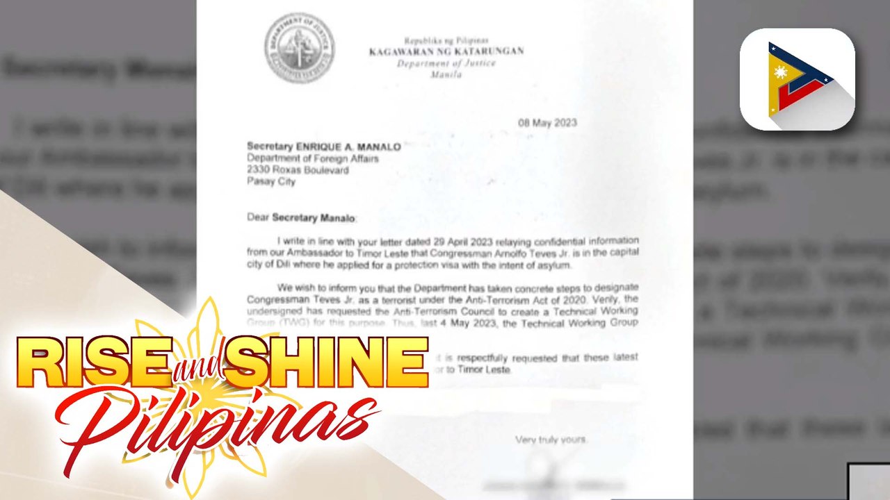 Sec. Remulla, sinabing humingi ng special asylum si suspended Negros Oriental Rep. Arnie Teves sa Timor-Leste