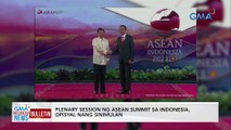 Plenary session ng ASEAN Summit sa Indonesia, opisyal nang sinimulang | GMA Integrated News Bulletin