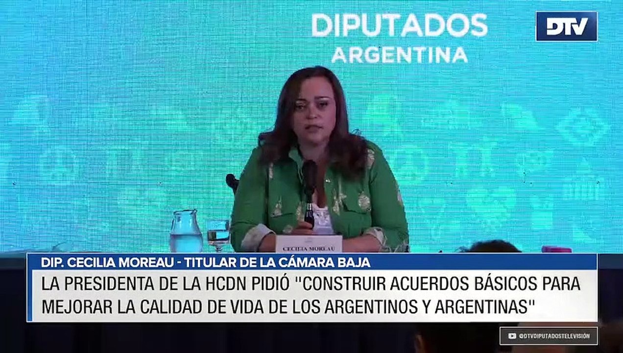 Cecilia Moreau pidió “construir acuerdos básico...