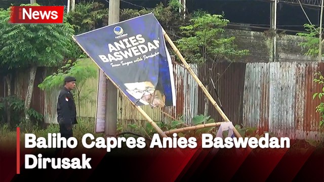 Baliho Capres Anies Baswedan Dirusak Usai Safari Politik di Jember