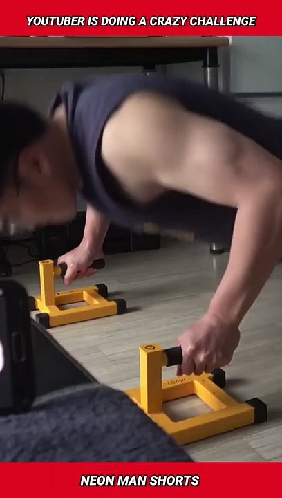 This YouTuber is doing a CRAZY Challenge! | 1 Million Pushups Challenge News Shorts Facts #shorts