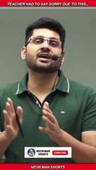 Teacher had to say SORRY due to this... Aman Vashishth Sir Viral Video News Shorts Facts #shorts