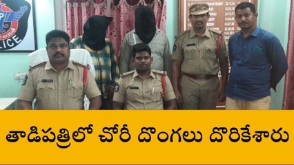 అనంతపురం జిల్లా: చోరీ దొంగలు దొరికేశారు...!