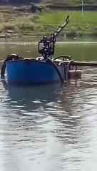 हाईटेक मशीनों से हो रही थी रेत निकासी, कार्यवाई कर जलाई गई