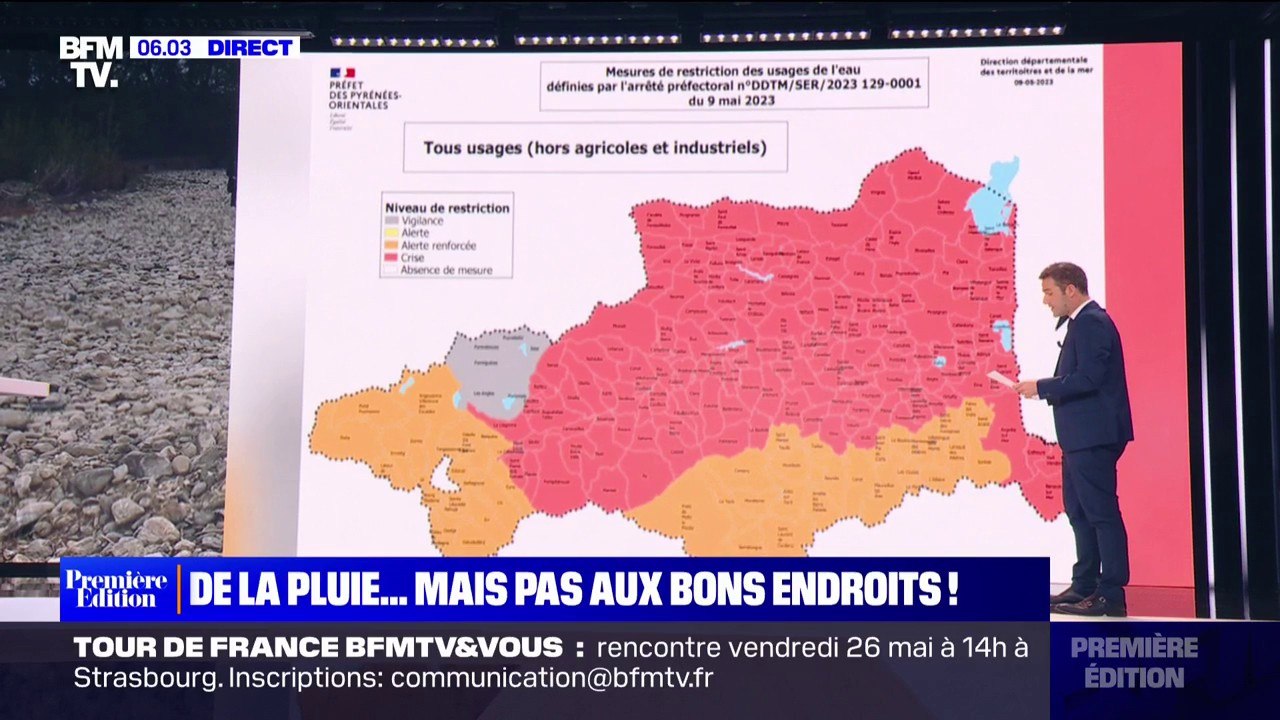 Sécheresse: de la pluie en quantité... mais pas où il faut