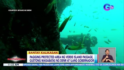 Pagiging protected area ng Verde Island Passage, gustong maisabatas ng DENR at ilang gobernador | BT