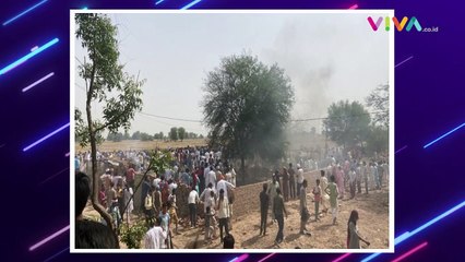 NGERI! 'Peti Mati Terbang' AU India Seruduk Rumah Warga