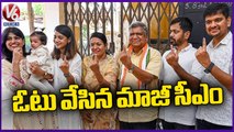 Karnataka Polls 2023 : EX CM Jagadish Shettar Casts His Vote In Hubballi | V6 News