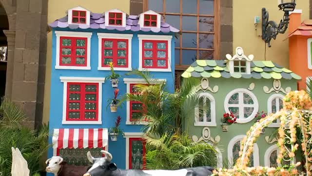 La localidad Gran Canaria de Gáldar se llena de flores