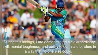Brian Lara is a former international cricketer. He is widely acknowledged of the greatest batsmen.