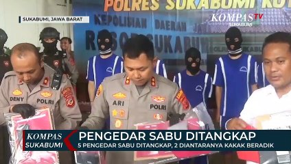 Kakak Beradik Pengedar Sabu Ditangkap Polisi