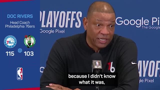 Rivers caught up in courtside confusion as 76ers beat Celtics