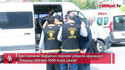 Şasi numarası değiştiren otomobil çetesine operasyon! ‘Ödemeyi 300'den 1000 liraya çıkardı’