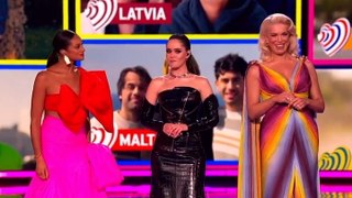 Watch: Hannah Waddingham presents Eurovision semi-final in flawless French