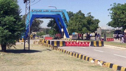 الشرطة الباكستانية تقطع الطريق المؤدية لمركزها الرئيسي في إسلام أباد