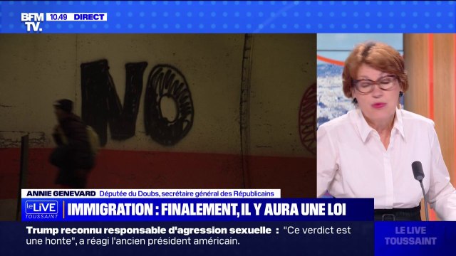 Annie Genevard, secrétaire générale des Républicains, sur la loi immigration: Davantage de fermeté permettra une meilleure intégration